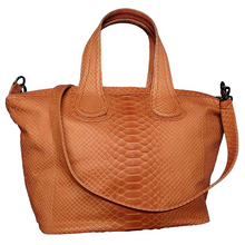 Load image into Gallery viewer, Camel Brown Leather Nightingale Tote Bag
