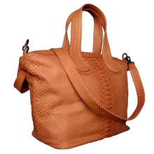 Load image into Gallery viewer, Side Camel Brown Leather Nightingale Tote Bag

