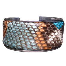 Cargar imagen en el visor de la galería, Multicolor Leather Bangle Bracelet