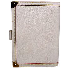 Load image into Gallery viewer, Back Louis Vuitton White Suhali Agenda Notebook PM
