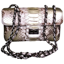 Load image into Gallery viewer, Metallic Gold Leather Shoulder Bag
