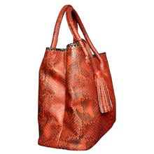 Load image into Gallery viewer, Side Orange Ochre Tote Bag

