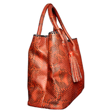 Load image into Gallery viewer, Side Orange Ochre Tote Bag