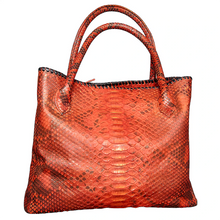 Load image into Gallery viewer, Orange Ochre Tassel Tote Bag
