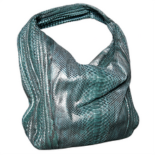 Load image into Gallery viewer, Teal hobo bag
