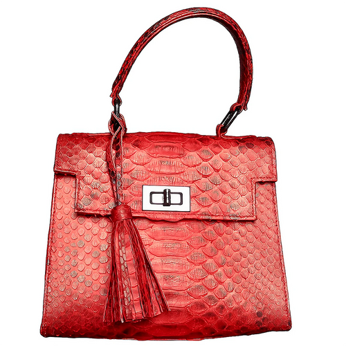 Red Top Handle Bag