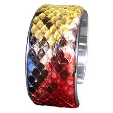 Cargar imagen en el visor de la galería, Multicolor Leather Bangle Bracelet