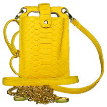 Load image into Gallery viewer, Yellow Cell Phone Crossbody Bag
