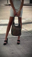 Load and play video in Gallery viewer, Black Multicolor Hobo Bag