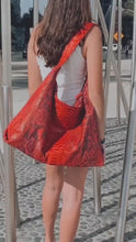 Load and play video in Gallery viewer, Red Jumbo Shoulder Bag
