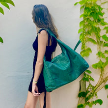 Load image into Gallery viewer, Green Jumbo XL Shoulder Bag
