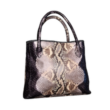 Load image into Gallery viewer, Tassel Multicolor Black Leather Tote Bag
