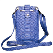 Load image into Gallery viewer, Blue Cell Phone Crossbody Bag
