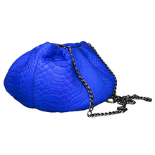 Cargar imagen en el visor de la galería, Side Cobalt Blue Dumpling Oversized Clutch Shoulder Bag
