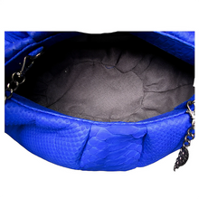 Load image into Gallery viewer, Interior Cobalt Blue Dumpling Oversized Clutch Shoulder Bag
