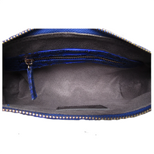 Cargar imagen en el visor de la galería, Interior Cobalt Blue Pochette Shoulder Bag
