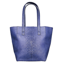 Load image into Gallery viewer, Blue shoulder tote Bag
