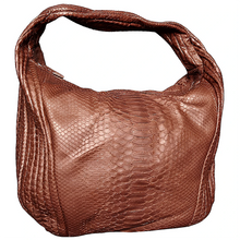 Load image into Gallery viewer, Bee In Style Brown Leather Hobo Bag
