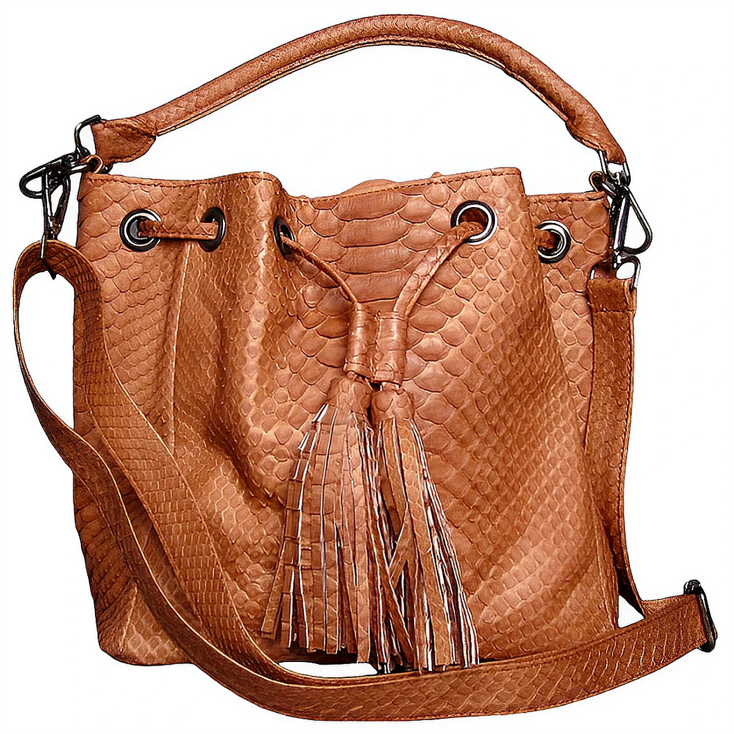 Brown Bucket Bag - Bee In Style Brown Bucket Bag - Bee In Style