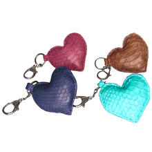 Load image into Gallery viewer, Leather heart charms 

