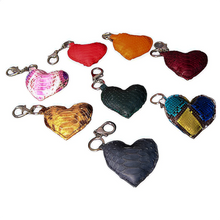 Load image into Gallery viewer, Leather heart charms
