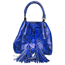 Load image into Gallery viewer, Blue Cobalt Bucket Bag
