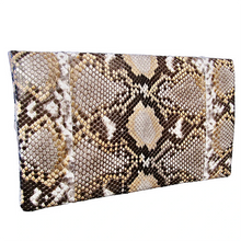Load image into Gallery viewer, Copper Bronze Leather Clutch Bag
