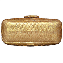 Cargar imagen en el visor de la galería, Bottom Gold Leather Shoulder Bag
