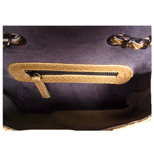 Load image into Gallery viewer, Interior Gold Leather Bag

