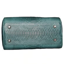 Load image into Gallery viewer, Bottom Green Leather Satchel Bag
