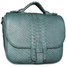 Load image into Gallery viewer, Green Python Leather Small Shoulder bag

