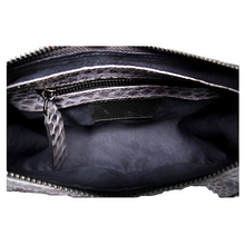 Load image into Gallery viewer, Interior Grey Half Moon Croissant Shoulder Bag
