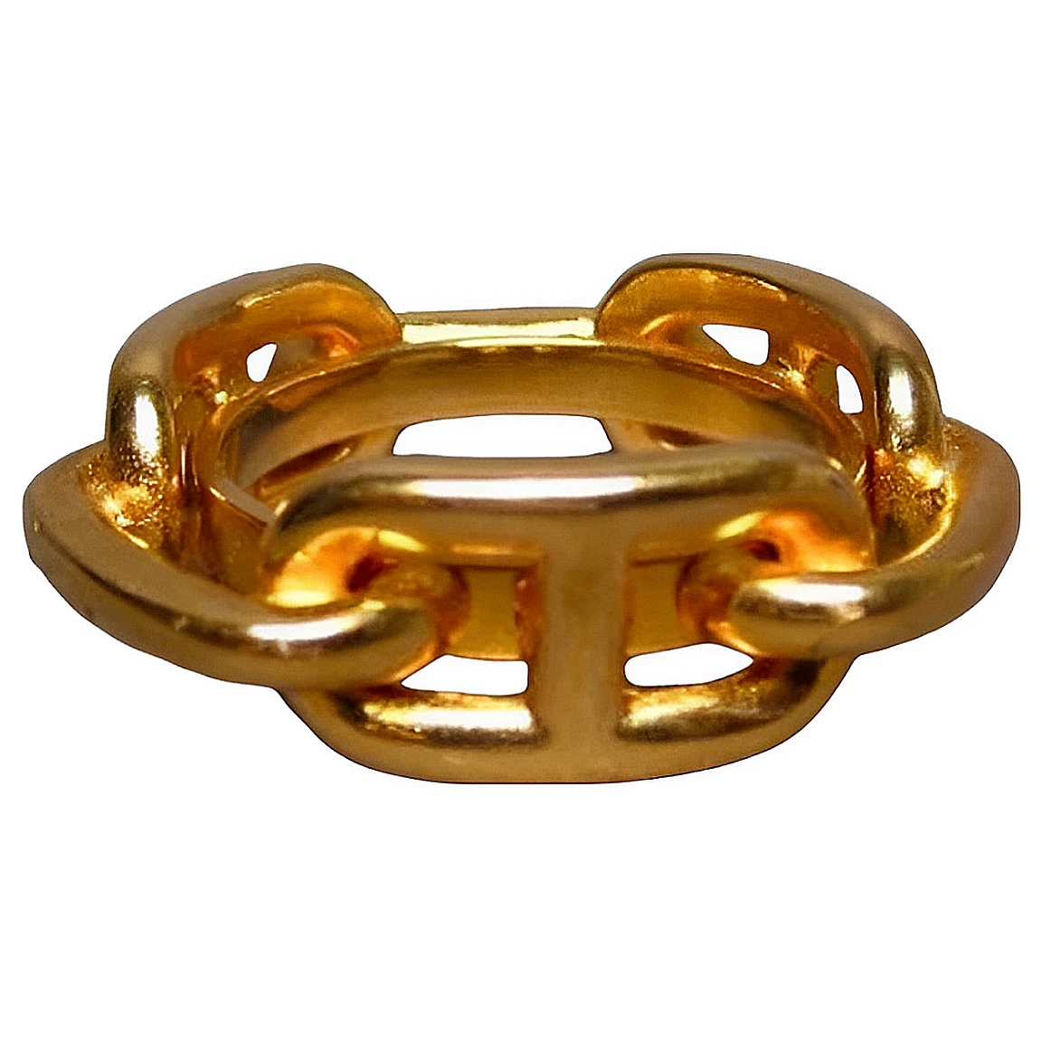 Hermes Chaine D'Ancre Scarf Ring Clip Bee In Style