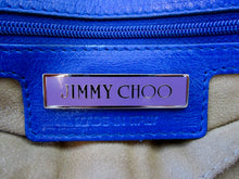Load image into Gallery viewer, Jimmy Choo Blue Cobalt Leather Malena Satchel Bag
