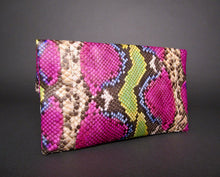 Load image into Gallery viewer, side Fuchsia Pink Clutch Bag
