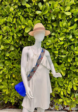Cargar imagen en el visor de la galería, Cobalt Blue Python Leather Dumpling Oversized Clutch Shoulder Bag
