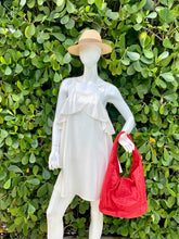 Load image into Gallery viewer, Red Shoulder Bag Hobo Style 
