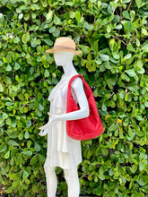 Load image into Gallery viewer, Red Shoulder Bag Hobo Style 
