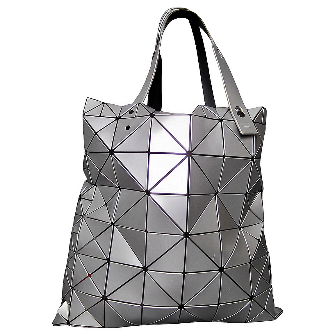 Issey Miyake Grey Metallic Bao Bao Tote Bag - Bee In Style Issey Miyake Grey Metallic Bao Bao Tote Bag - Bee In Style