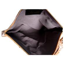 Cargar imagen en el visor de la galería, Interior Light Brown Leather Tassel Clutch Bag
