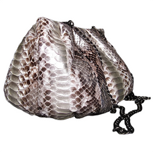 Load image into Gallery viewer, Side Silver Metallic Dumpling Oversized Clutch Shoulder Bag
