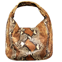 Load image into Gallery viewer, Multicolor Brown Leather Hobo Bag
