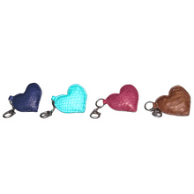 Load image into Gallery viewer, Leather heart charms 
