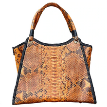 Load image into Gallery viewer, Orange Ochre Structured Tote Bag
