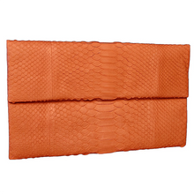 Load image into Gallery viewer, Orange clutch bag
