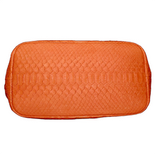 Cargar imagen en el visor de la galería, Bottom Orange Leather Nightingale Tote Bag
