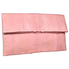 Cargar imagen en el visor de la galería, Light Pink Leather Clutch Bag
