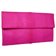 Load image into Gallery viewer, Pink Leather Clutch Bag
