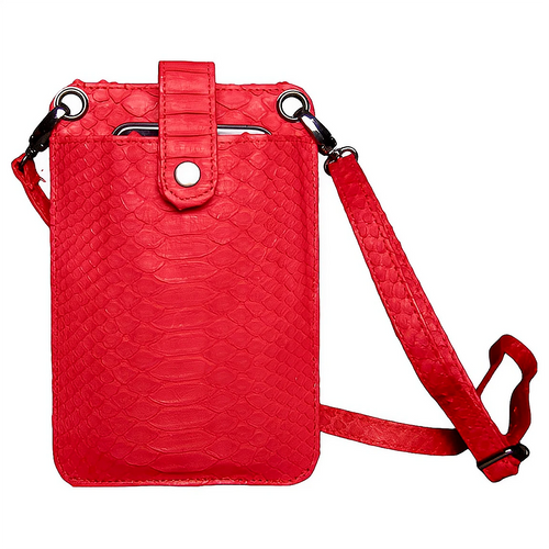Red Cell Phone Crossbody Bag