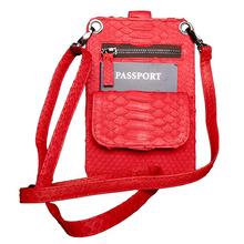Load image into Gallery viewer, Back Red Cell Phone Crossbody Bag
